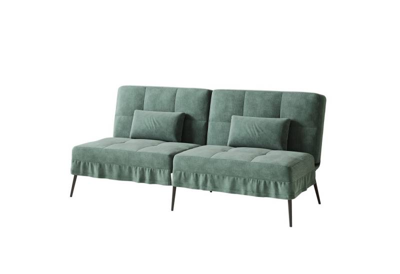 COMHOMA Schlafsofa Bettsofa mit Schlaffunktion, Klappsofa, Couch Gästebett mit verstellbare Rückenlehne aus Stoff von COMHOMA