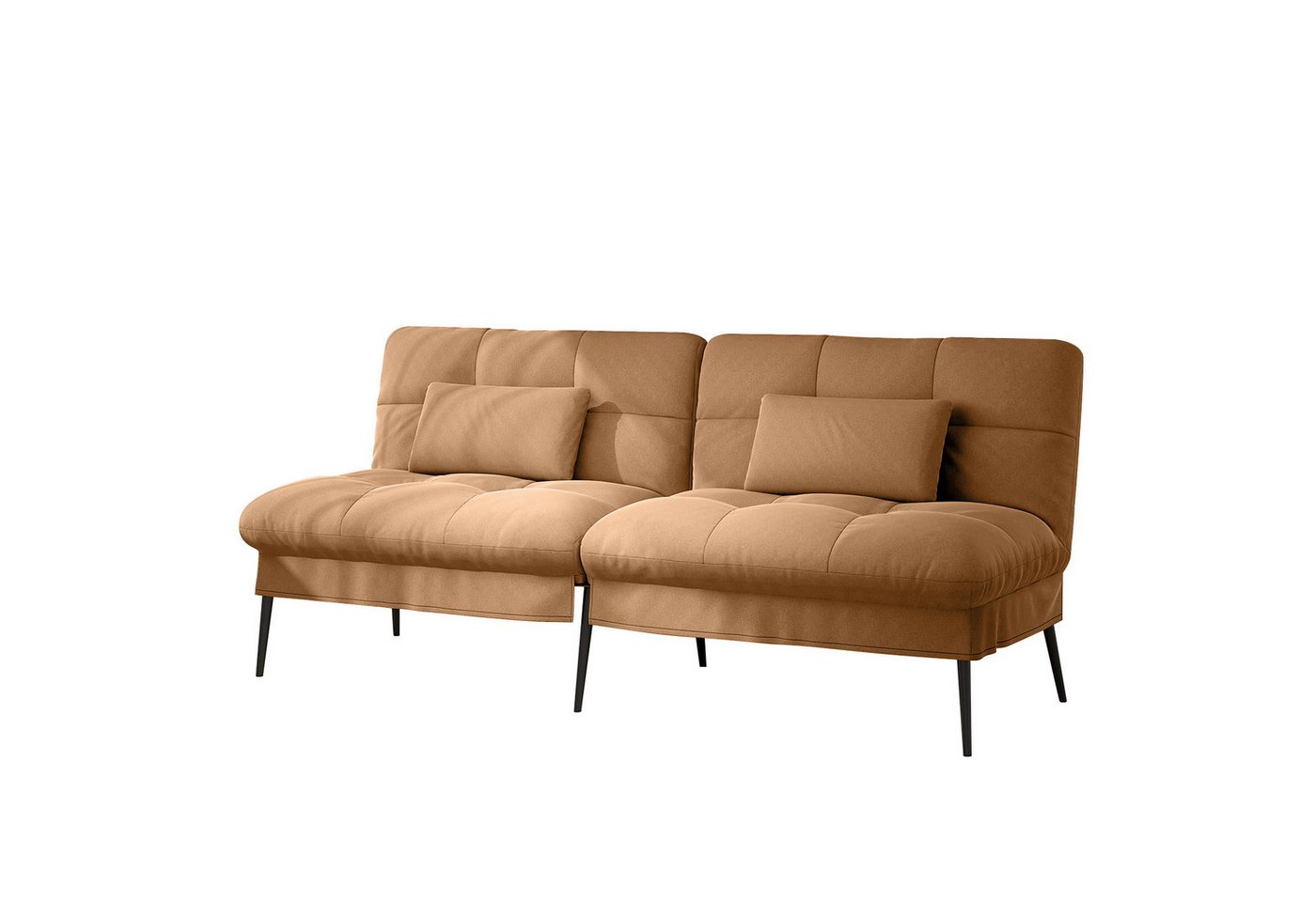 COMHOMA Schlafsofa Sofa Bettsofa mit Schlaffunktion, Klappsofa Bettcouch ecksofa, Couch Gästebett mit verstellbare Rückenlehne aus Stoff von COMHOMA