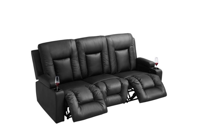COMHOMA Sofa Relaxsessel Fernsehsessel mit Liegefunktion, Dicke Rückenlehne und Armlehnen, mit Wippfunktion von COMHOMA