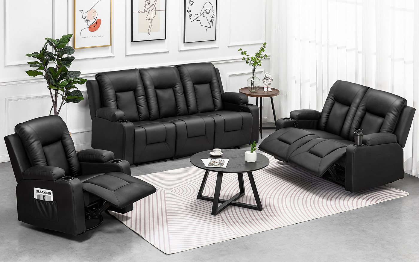 COMHOMA Sofa Relaxsessel Fernsehsessel mit Liegefunktion, Dicke Rückenlehne und Armlehnen, mit Wippfunktion COMHOMA Sofa Relaxsessel Fernsehsessel mit Liegefunktion, Dicke Rückenlehne und Armlehnen, mit Wippfunktion von COMHOMA
