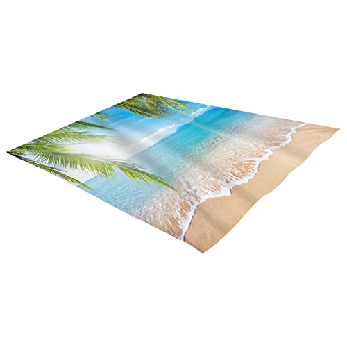 COMIOR Picknickdecke Isoliert 215x183 cm, Schnell Trocknend Stranddecke Sandfrei mit 3D Drucken Picknickdecke Ultraleicht Picknickdecken für Strand Camping Picknick von COMIOR