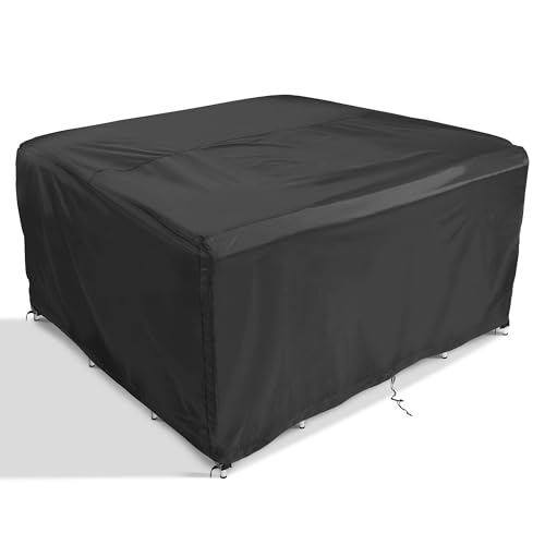 Comlax FIELD Abdeckungen für Gartenmöbel 180x120x75cm, Wasserdichte Abdeckplane Terrassenmöbel, Schutzhülle Gartentisch Winterfest, Lounge Abdeckung Outdoor Regenschutz und Wetterfest von COMLAX FIELD