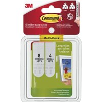 Command Bildbefestigungsstreifen Multipack - 8S + 16M, Weiß COMMAND Command Bildbefestigungsstreifen Multipack - 8S + 16M, Weiß COMMAND von COMMAND