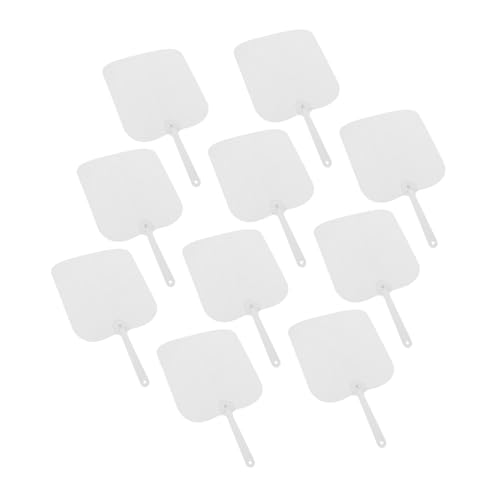 COMNESTBI 10 Stück Kirchenfan Heiraten Für DIY Handventilator Leerer Handfächer Leere Fans Sublimations-Fans Sublimationsventilator Handheld-Fans Weiß Das Haustier von COMNESTBI