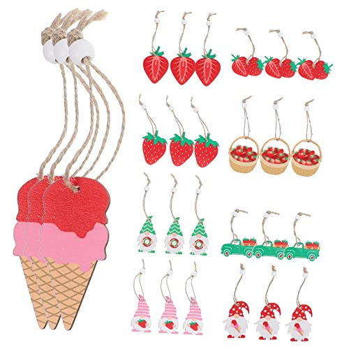 COMNESTBI 1satz Erdbeer-GNOME Holzanhänger Sommerliche Dekoration Hängende Holzornamente Für Feiern Und Feste Niedliches Erdbeerdesign Für Fenster Decken Und Türen COMNESTBI 1satz Erdbeer-GNOME Holzanhänger Sommerliche Dekoration Hängende Holzornamente Für Feiern Und Feste Niedliches Erdbeerdesign Für Fenster Decken Und Türen von COMNESTBI