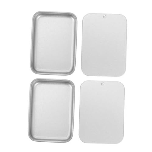 COMNESTBI 2 Stück Dose Aus Weißblech Bobby Pin Container Spender Für Zahnstocherhalter Bobby-pin-halter Mini-container Silver von COMNESTBI