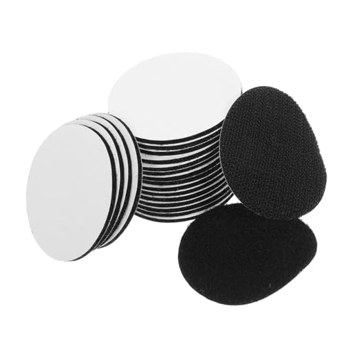 COMNESTBI 20 Paar Fixierpflaster Rund Selbstklebend Klebepunkte Klebepunkte Klebepunkte Selbstklebend Rund Klebeband Klebepunkte Schwarzes Nylon von COMNESTBI