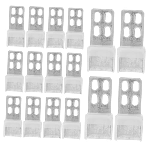 COMNESTBI 24 Stück Sofa-Hardware Möbel Stuhl Reparaturset Schnittklemmen Couch-Clips Clips Reparieren Polsterfedern Trockenbau-reparaturklammern Kleine Federklammern Federclips Abs Silver von COMNESTBI