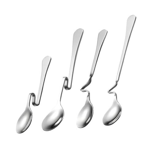 COMNESTBI 4Stücke Teiliges Kaffeelöffel mit Gebogenem für Heiße Getränke Desserts Praktisch für Täglichen Gebrauch COMNESTBI 4Stücke Teiliges Kaffeelöffel mit Gebogenem für Heiße Getränke Desserts Praktisch für Täglichen Gebrauch von COMNESTBI