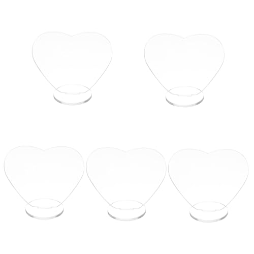 COMNESTBI 5 Stück Acryl Herz Displayständer Teiliges Transparente Kartenhalter für Postkarten Sammelkarten Multifunktionale Präsentationsständer für Badges Deko Elemente COMNESTBI 5 Stück Acryl Herz Displayständer Teiliges Transparente Kartenhalter für Postkarten Sammelkarten Multifunktionale Präsentationsständer für Badges Deko Elemente von COMNESTBI
