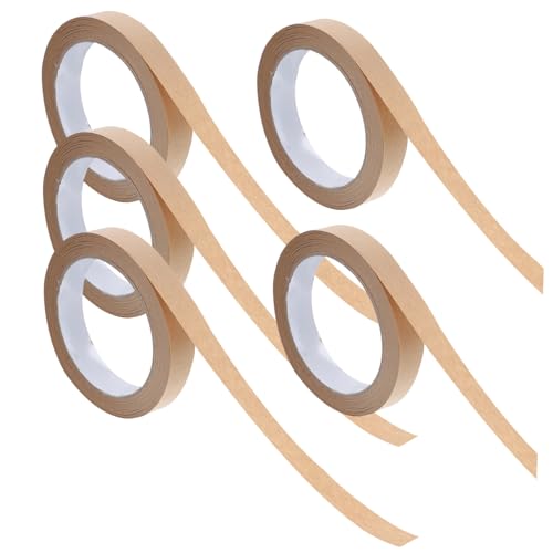 COMNESTBI 5Stücke Kraftpapierband Selbstklebend und Beschreibbar für Bastelprojekte Verpackungen Versiegelung von Bildern COMNESTBI 5Stücke Kraftpapierband Selbstklebend und Beschreibbar für Bastelprojekte Verpackungen Versiegelung von Bildern von COMNESTBI
