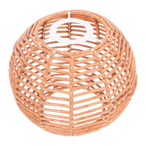 COMNESTBI Retro-kronleuchter Lampenschirm Decke Faux Weidenlampenschatten Retro Gewebter Schatten Rattan -muster -lichtabdeckung Kronleuchter Gewebter Schatten Plastik Khaki COMNESTBI Retro-kronleuchter Lampenschirm Decke Faux Weidenlampenschatten Retro Gewebter Schatten Rattan -muster -lichtabdeckung Kronleuchter Gewebter Schatten Plastik Khaki von COMNESTBI
