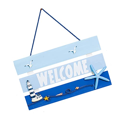 COMNESTBI Welcome Tür Hängen Küstenwandkunst Rustikal Strand-wanddekoration Nautisches Türschild Veranda-Dekoration Im Freien Hängendes Antiquität Dekorationen Frühling Für Holz COMNESTBI Welcome Tür Hängen Küstenwandkunst Rustikal Strand-wanddekoration Nautisches Türschild Veranda-Dekoration Im Freien Hängendes Antiquität Dekorationen Frühling Für Holz von COMNESTBI