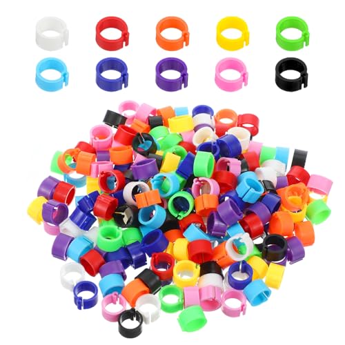 COMNICO Coturnix Wachtelbeinbänder, 100 Stück, 8 mm, Hühnerbeinband, Ringe zum Anklippen, runde Etiketten, Geflügel-Identifikationsband COMNICO Coturnix Wachtelbeinbänder, 100 Stück, 8 mm, Hühnerbeinband, Ringe zum Anklippen, runde Etiketten, Geflügel-Identifikationsband von COMNICO