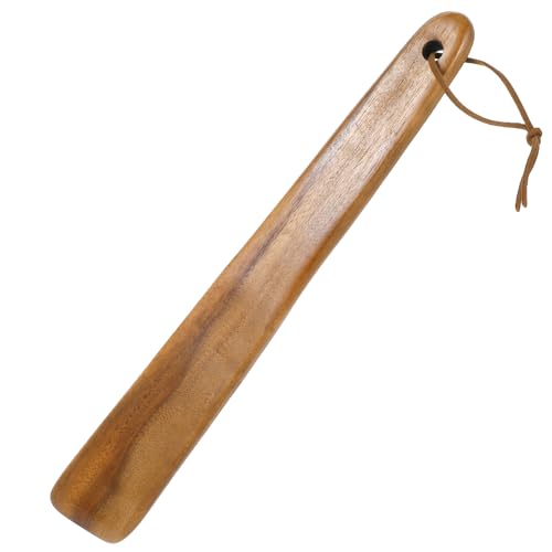 COMNICO Pfannenwender 30 cm Eleganter Holzwender Teakholz-Küchenspatel Bratenwender Holz Pfannenwender Mehrzweck-Kochutensil aus Holz Rührspatel von COMNICO