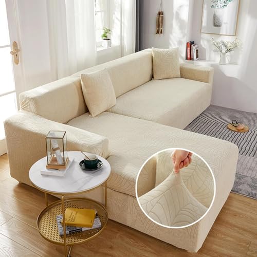 COMOCE Sofabezug 1 2 3 4 Sitzer, Stretch Sofa Überzug L Form, Sofaschoner rutschfest, Couch Bezug Ecksofa, MöBelschutz Rutschfester Couch üBerzug FüR Rebellische Katzen Hunde,Beige-1Seater COMOCE Sofabezug 1 2 3 4 Sitzer, Stretch Sofa Überzug L Form, Sofaschoner rutschfest, Couch Bezug Ecksofa, MöBelschutz Rutschfester Couch üBerzug FüR Rebellische Katzen Hunde,Beige-1Seater von COMOCE