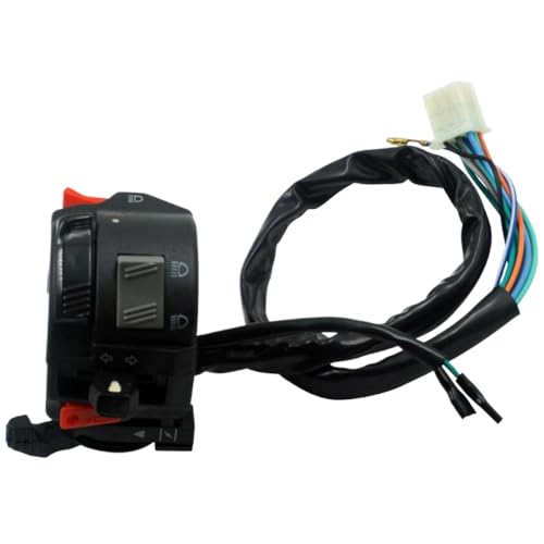 22mm Universal Lenker Steuerschalter -Schalttaste kompatibel mit Motorrad -Scheinwerfer -Nebelschein(mit Choke) von COMODO