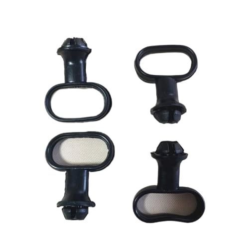 4PCS Universal Black Gummi Motorrad Mutguard Tachometer Guidehalter -Halter kompatibel mit 50 ccm 125CC von COMODO