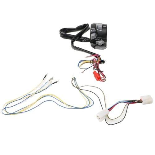 7/8 -Zoll -Motorrad -Handle -Stabschalter -Controller mit Hornknopf Drehen Sie Nebel Lichtstart und LED kompatibel mit Klick R150 PCX Adv -Modellen(Blue) von COMODO