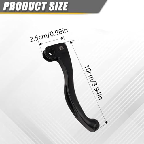 COMODO Motorradbremsgrenze Hebel 2 Stücke Ersatzkompatibel mit verschiedenen Fahrradmodellen Frontbremshebel Set(Black 1PCS) von COMODO