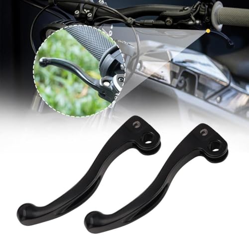 COMODO Motorradbremsgrenze Hebel 2 Stücke Ersatzkompatibel mit verschiedenen Fahrradmodellen Frontbremshebel Set(Black 2PCS) von COMODO