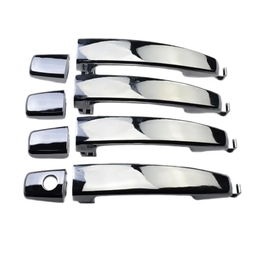 Chrome Außen -Türgriff Kit vorne hinten links rechts kompatibel mit AVEO 2007 2011 Captiva 2012 2015 VUE 2008 2010(Satz) von COMODO