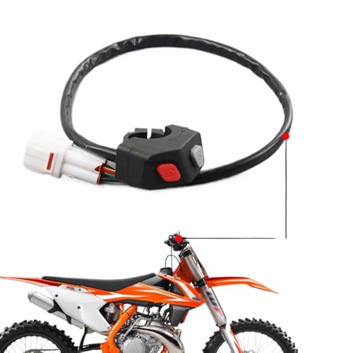 Motorradstarter -Stoppschaltschalter Druckknopf aus zwei Funktionen, die mit KT EXC fe fx xc te 125 250 Modelle Lingqi Racing Joli kompatibel sind Motorradstarter -Stoppschaltschalter Druckknopf aus zwei Funktionen, die mit KT EXC fe fx xc te 125 250 Modelle Lingqi Racing Joli kompatibel sind von COMODO