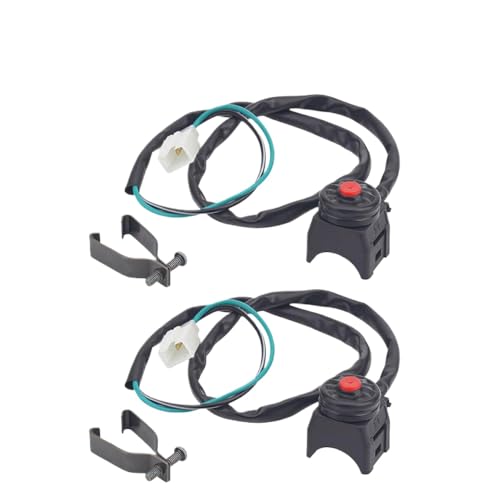 Universeller Motorrad -Lenkschalter 7/8 22 mm kompatibel mit den meisten Fahrrädern Kill Stop Switch Horn -Taste Set(2 sets) von COMODO