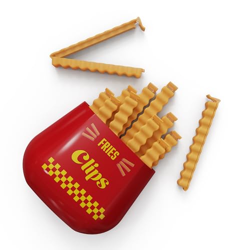 COMOGOGO 12 Stück Pommes-förmige Verschlussclips für Tüten & Beutel, Lustige Tütenclips in magnetischer Box für Verpackung Süßigkeiten Snacks Stylische Küchenaccessoires COMOGOGO 12 Stück Pommes-förmige Verschlussclips für Tüten & Beutel, Lustige Tütenclips in magnetischer Box für Verpackung Süßigkeiten Snacks Stylische Küchenaccessoires von COMOGOGO