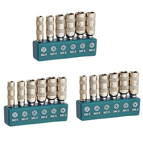 COMOK 6 in 1 H4 Schaft 2,5 mm 3 mm 3,5 mm 4 mm 4,5 mm 5 mm 6 Punkte Innensechskant-Stecknuss 3 Set COMOK 6 in 1 H4 Schaft 2,5 mm 3 mm 3,5 mm 4 mm 4,5 mm 5 mm 6 Punkte Innensechskant-Stecknuss 3 Set von COMOK