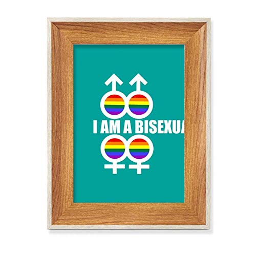 Ich bin ein Gay LGBT Regenbogen-Schreibtisch, Holzbilderrahmen, Bild, Kunst, mehrere Sets Ich bin ein Gay LGBT Regenbogen-Schreibtisch, Holzbilderrahmen, Bild, Kunst, mehrere Sets von COMP