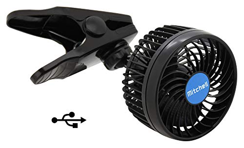 COMPASS 07228 Ventilator Mitchell 115mm USB mit Clip von COMPASS