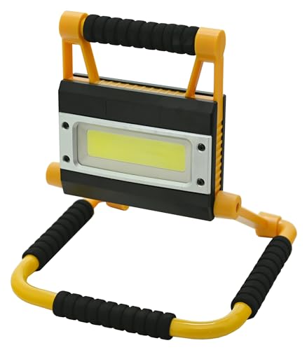 COMPASS 08323 - Wiederaufladbare COB-Taschenlampe mit 20 W und Powerbank von COMPASS