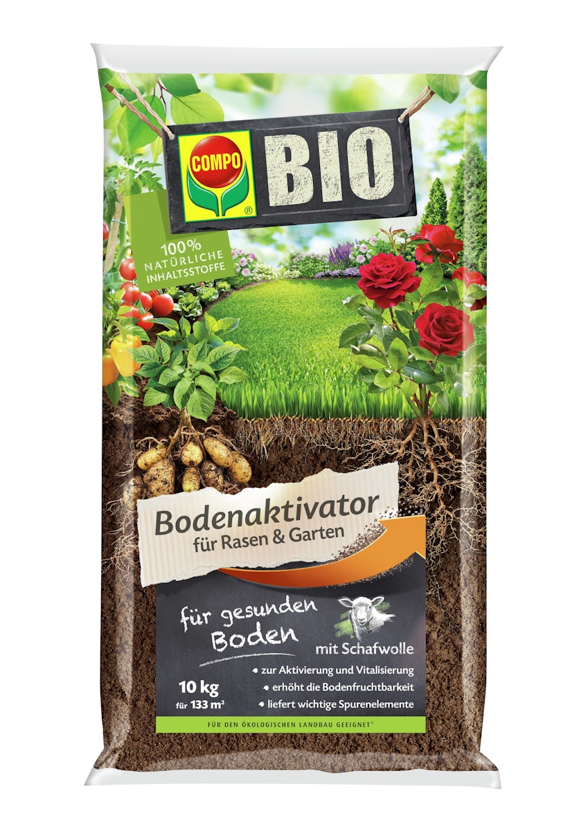 COMPO BIO Bodenaktivator für Rasen & Garten 10 kg von COMPO