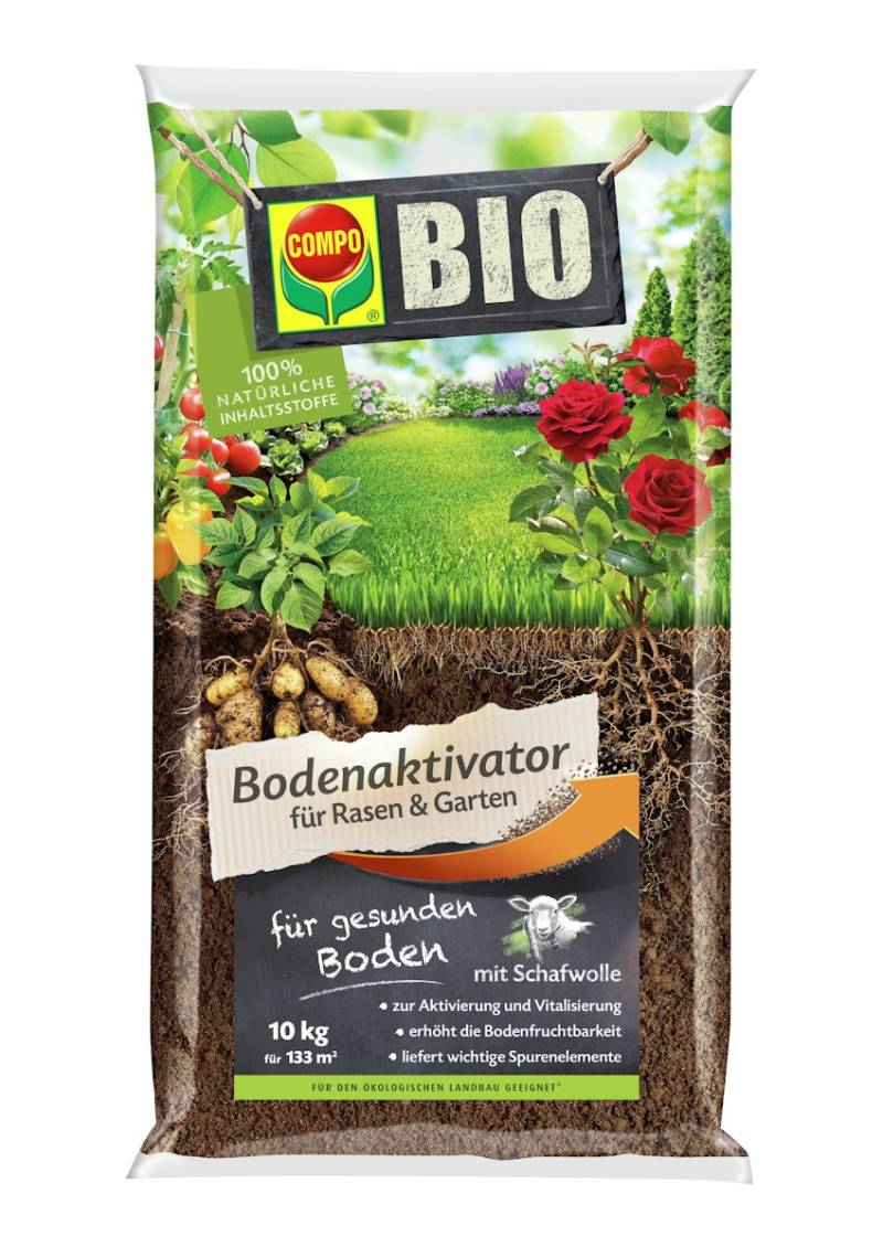 COMPO BIO Bodenaktivator für Rasen & Garten 10 kg von COMPO