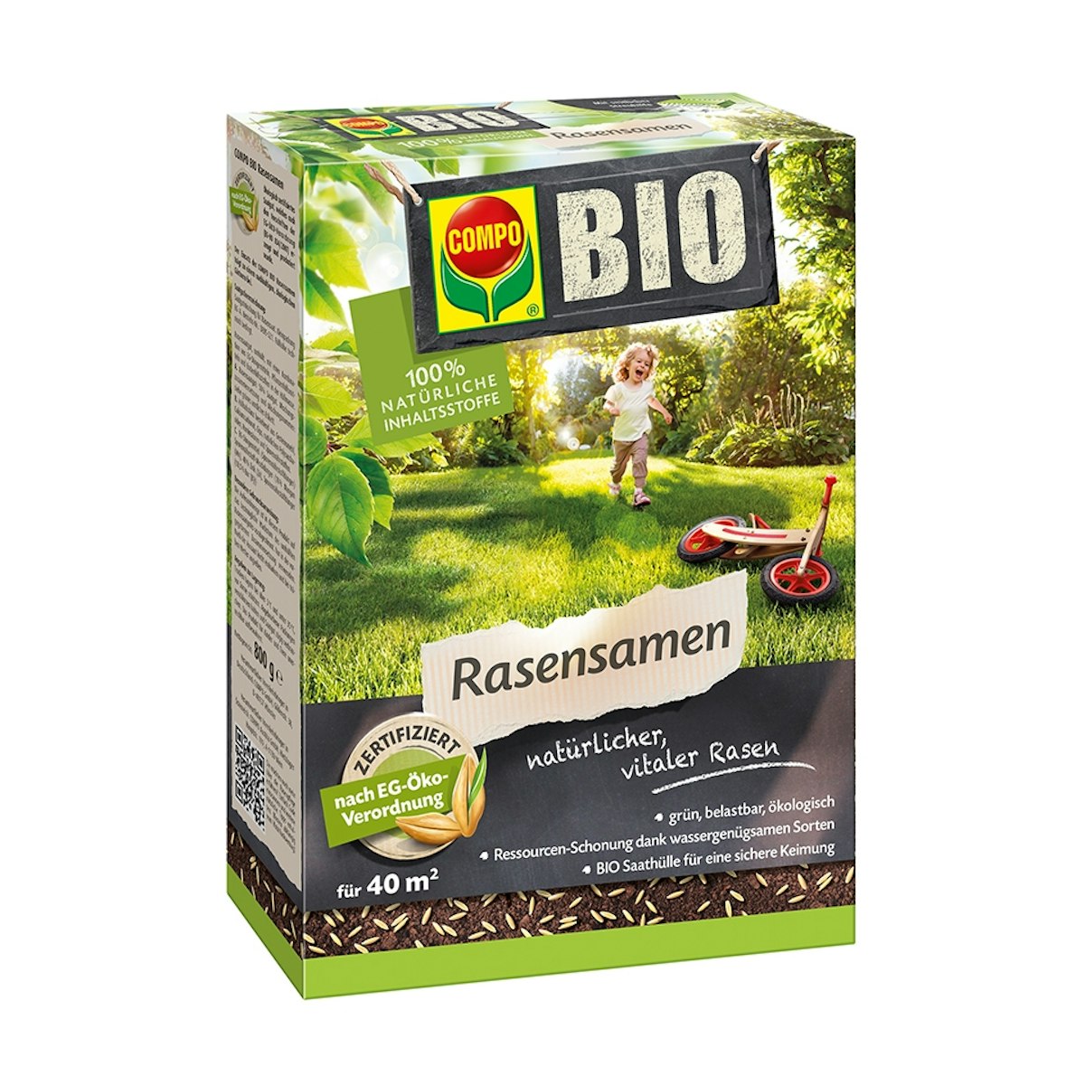 COMPO BIO Rasensamen 800 g für 40 m² von COMPO