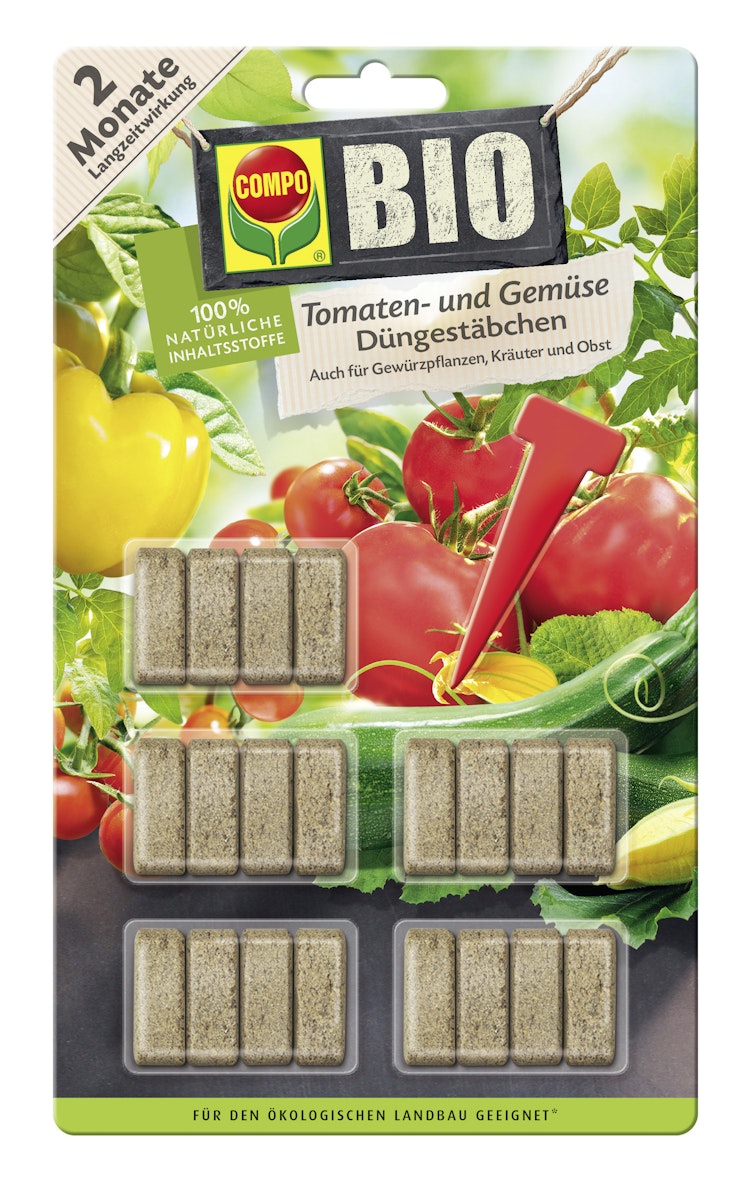 COMPO BIO Tomaten- und Gemüse Düngestäbchen von COMPO