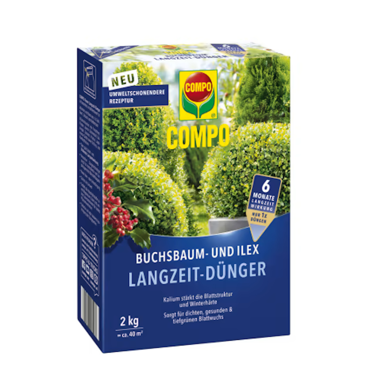 COMPO Buchsbaum- und Ilex Langzeit-Dünger 2 kg von COMPO