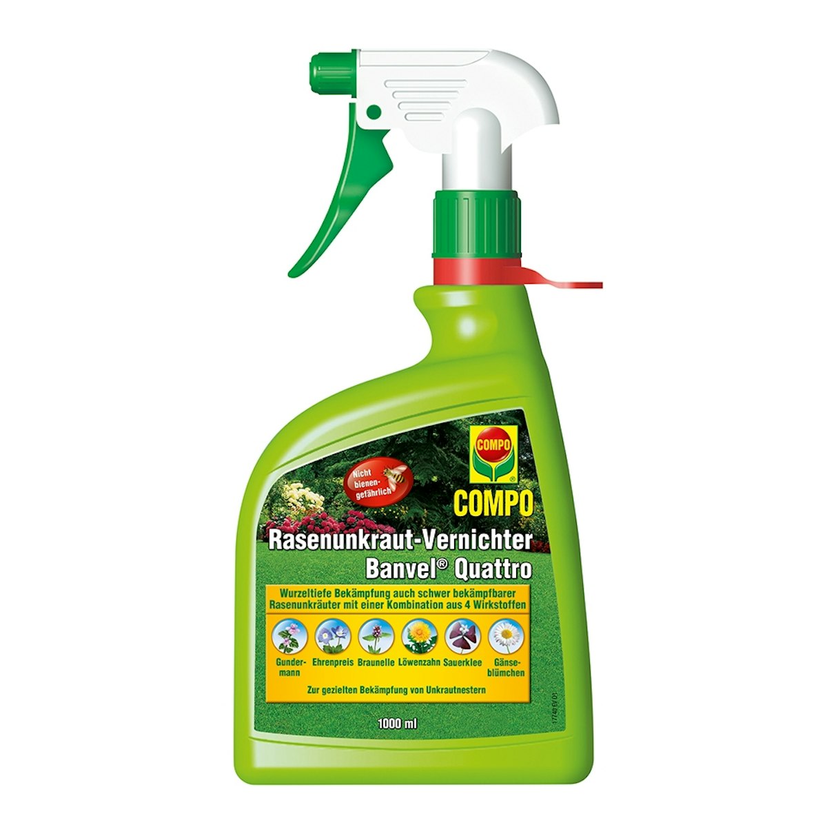 COMPO Rasenunkrautvernichter Banvel Quattro AF 1000 ml von COMPO