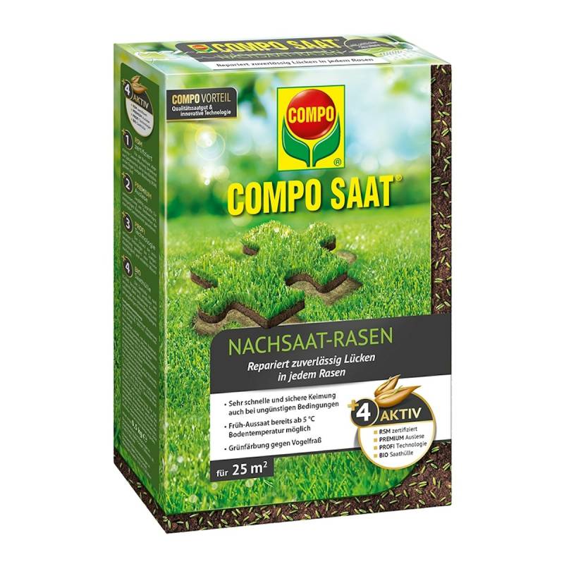 COMPO SAAT® Nachsaat-Rasen 500 g für 25 m² von COMPO