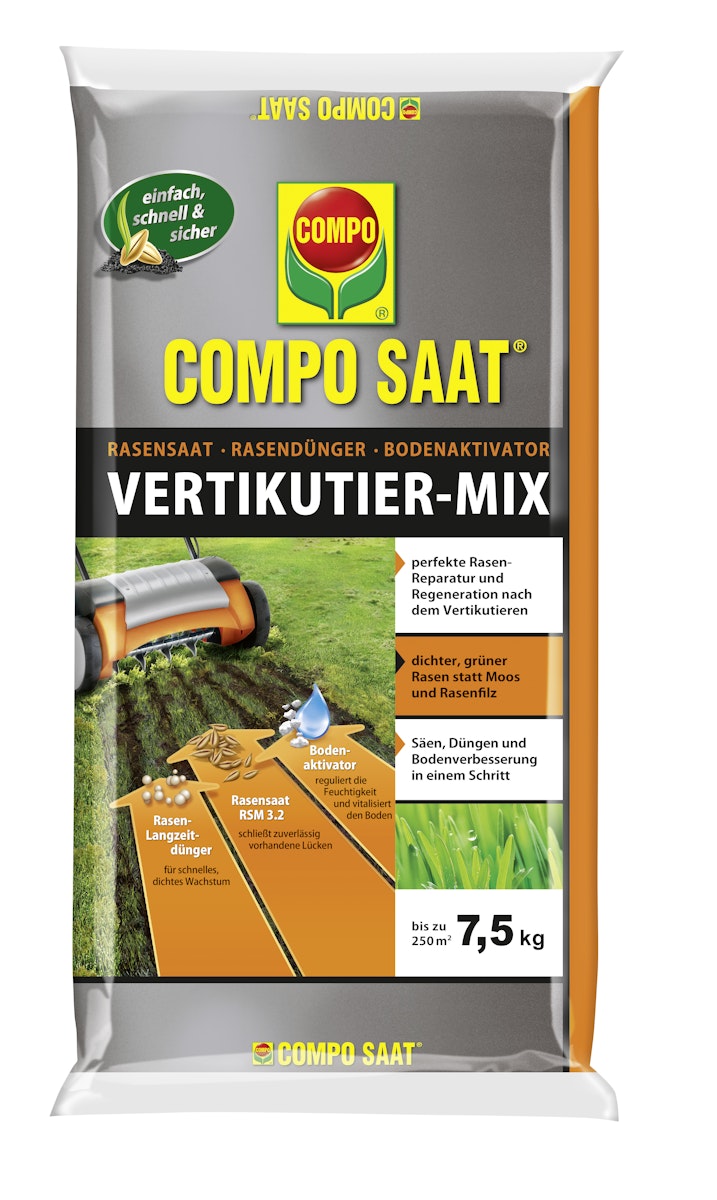 COMPO SAAT® Vertikutier-Mix 7,5 kg für bis zu 250 m² von COMPO