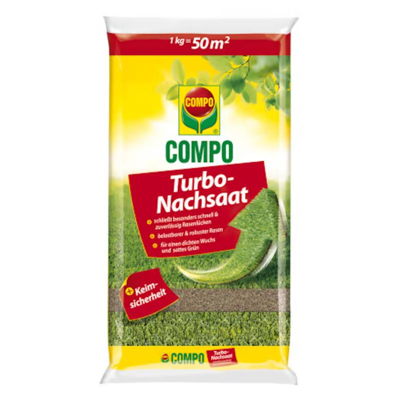 COMPO Turbo Nachsaat 1,0 kg für 50 qm von COMPO