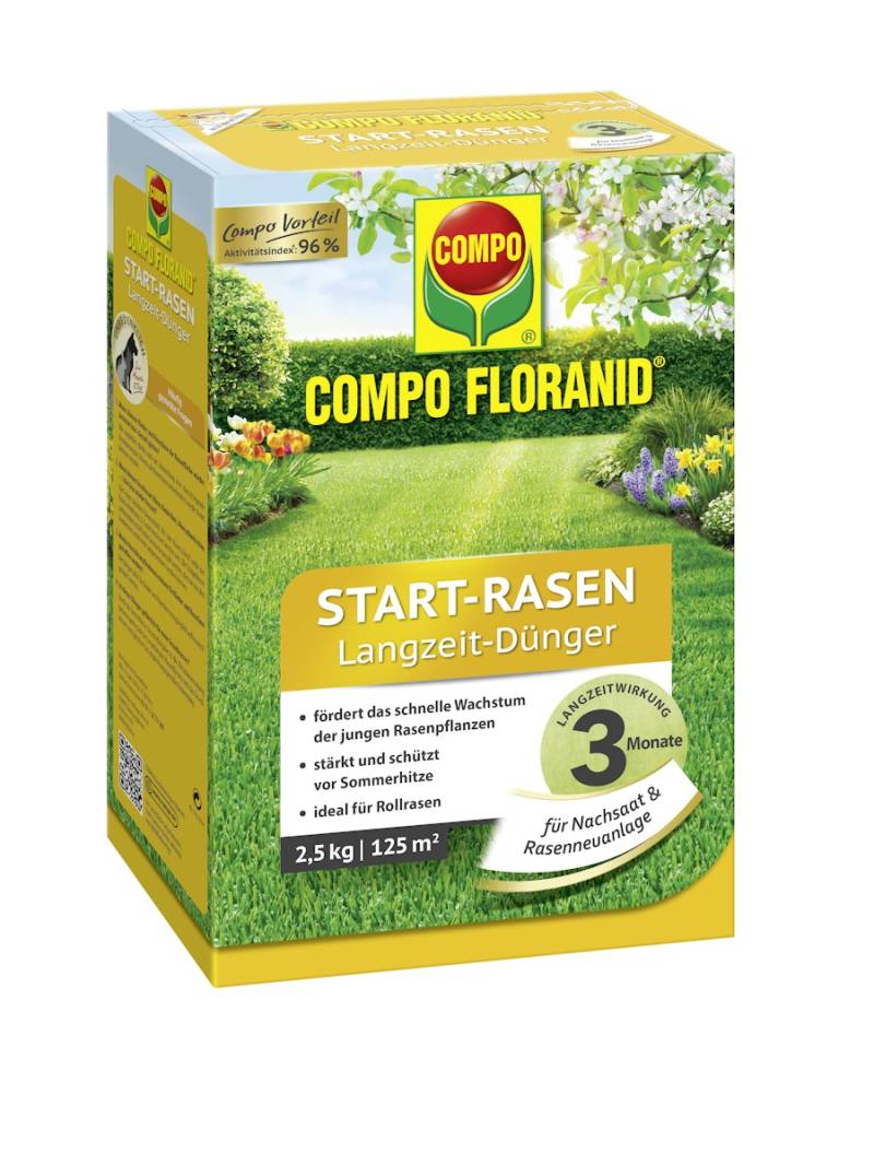 MPO Start-Rasen Langzeit-Dünger 3 kg für 100 m² von COMPO