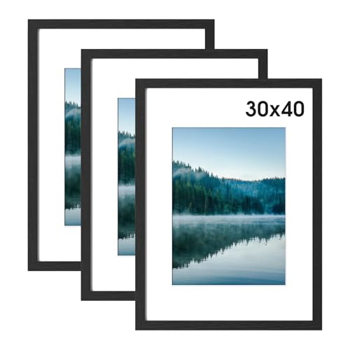 COMPOLICY 3 Pack Bilderrahmen 30x40 Rahmen Mit 30X40 Bilderrahmen 30 X 40 Cm Schwarz Picture Frame Aufhängen Posterrahmen Für Fotos, Bilder, Poster COMPOLICY 3 Pack Bilderrahmen 30x40 Rahmen Mit 30X40 Bilderrahmen 30 X 40 Cm Schwarz Picture Frame Aufhängen Posterrahmen Für Fotos, Bilder, Poster von COMPOLICY