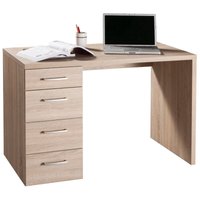 Iperbriko - Schreibtisch aus Sonoma-Eiche mit 4 Schubladen von IPERBRIKO