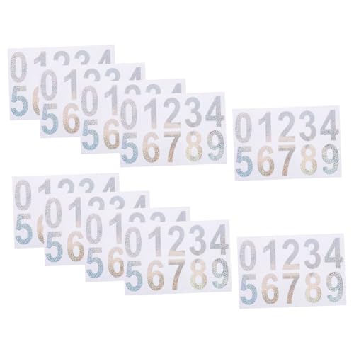 COMPUKAS 10 Sets Garagennummernschild Mülltonnennummernaufkleber Nummern Für Mülltonnen Reflektierende Wasserdichte Briefkastennummernaufkleber Selbstklebende Briefkastennummernaufkleber COMPUKAS 10 Sets Garagennummernschild Mülltonnennummernaufkleber Nummern Für Mülltonnen Reflektierende Wasserdichte Briefkastennummernaufkleber Selbstklebende Briefkastennummernaufkleber von COMPUKAS