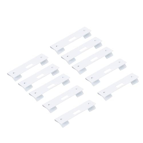 COMPUKAS 10 Stück Teiliges Metall Reparaturclips für Senkrechte Jalousien Stabile Weiße Blind Tabs zur Einfachen Befestigung und Reparatur Metalllamellen an Fensterrollos ohne von COMPUKAS