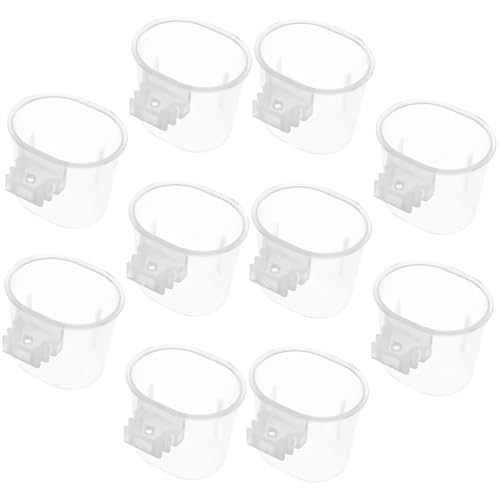 COMPUKAS 10 Stück Teiliges Vogel Futternapf aus Kunststoff Praktischer Futter und Wasserspender für Kleine Papageien und Wellensittiche zum Hängen Am Käfig Verhindert Futterverschwendung COMPUKAS 10 Stück Teiliges Vogel Futternapf aus Kunststoff Praktischer Futter und Wasserspender für Kleine Papageien und Wellensittiche zum Hängen Am Käfig Verhindert Futterverschwendung von COMPUKAS