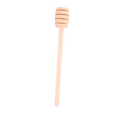 COMPUKAS 12 Stück Teiliges Honiglöffel aus Holz Natürlicher Honigstirrer mit Glatter Oberfläche Vielseitig für Honig Sirup Marmelade Kaffee und Desserts Sicher und Wiederverwendbar von COMPUKAS