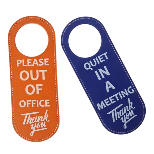 COMPUKAS 2 Stück Doppelseitiges Türschild aus Elegantem PU Sichtbare Aufschrift Quiet in Meeting Please Out Of Office Passend für Büro Konferenzraumtüren Einfach Anzubringen COMPUKAS 2 Stück Doppelseitiges Türschild aus Elegantem PU Sichtbare Aufschrift Quiet in Meeting Please Out Of Office Passend für Büro Konferenzraumtüren Einfach Anzubringen von COMPUKAS